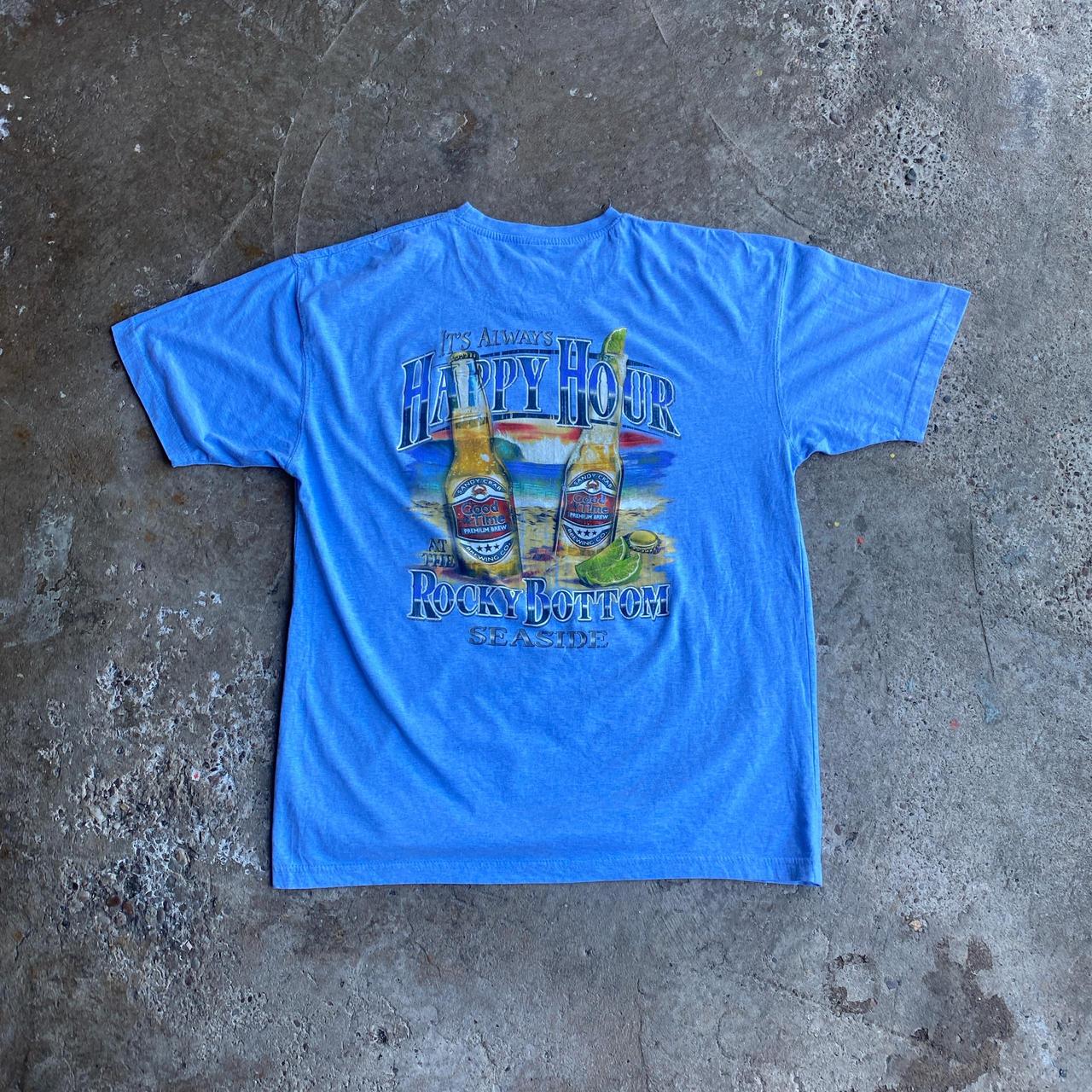 Light Blue “it’s always happy hour” Bar T-Shirt