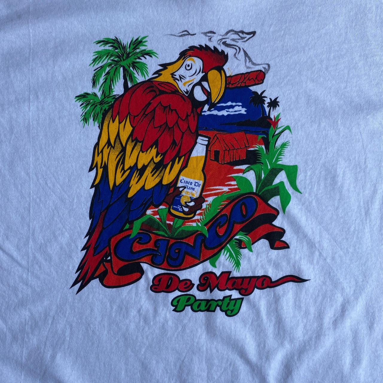 White Cinco de Mayo Graphic T-Shirt - XL