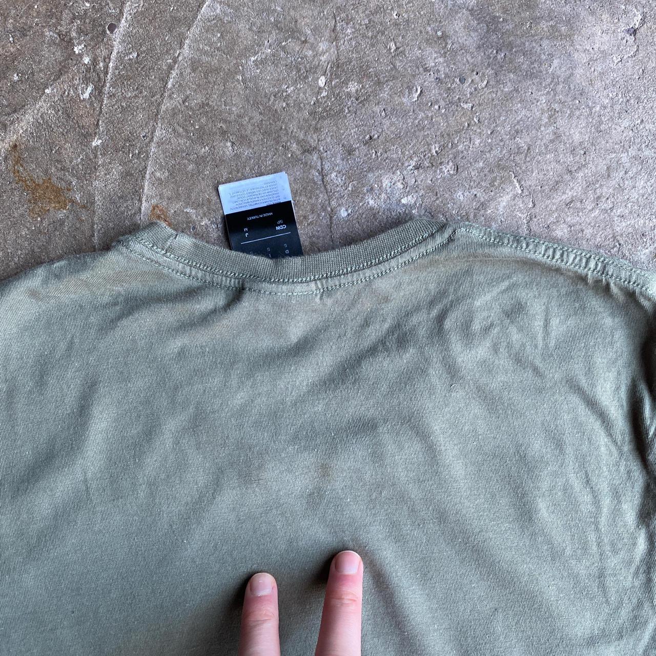 Olive Green Adidas Graphic T-Shirt - S