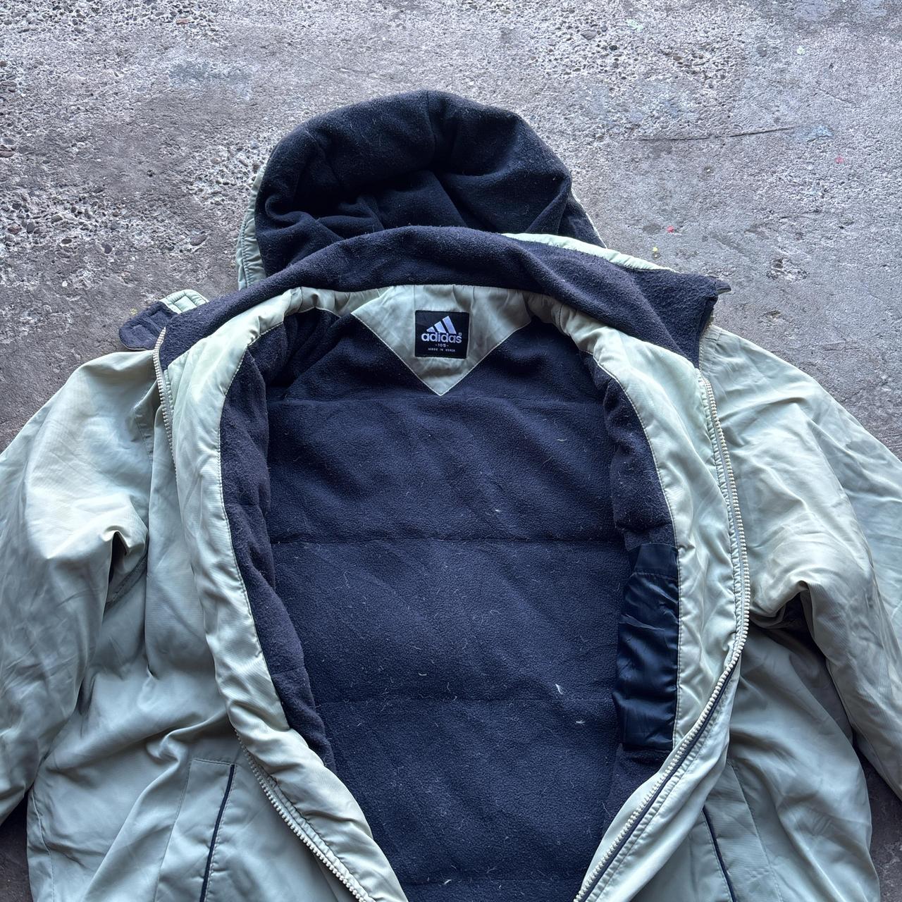 00s Cream Adidas puffer jacket - XL