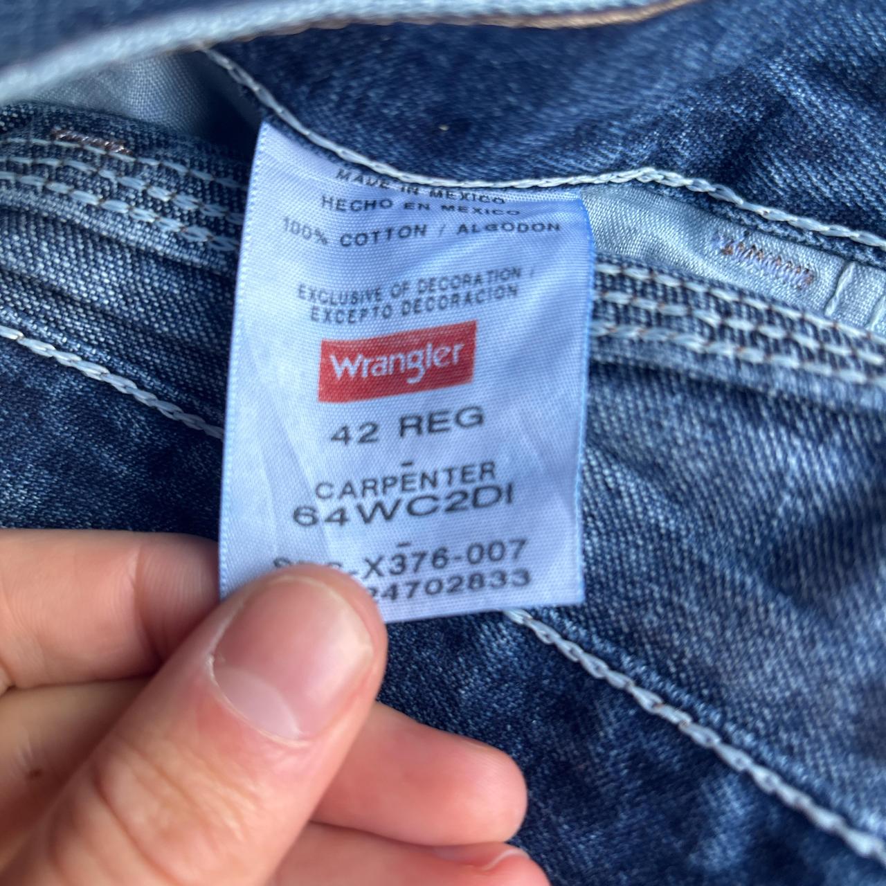 Deep Blue Denim Wrangler Carpenter Jean Shorts