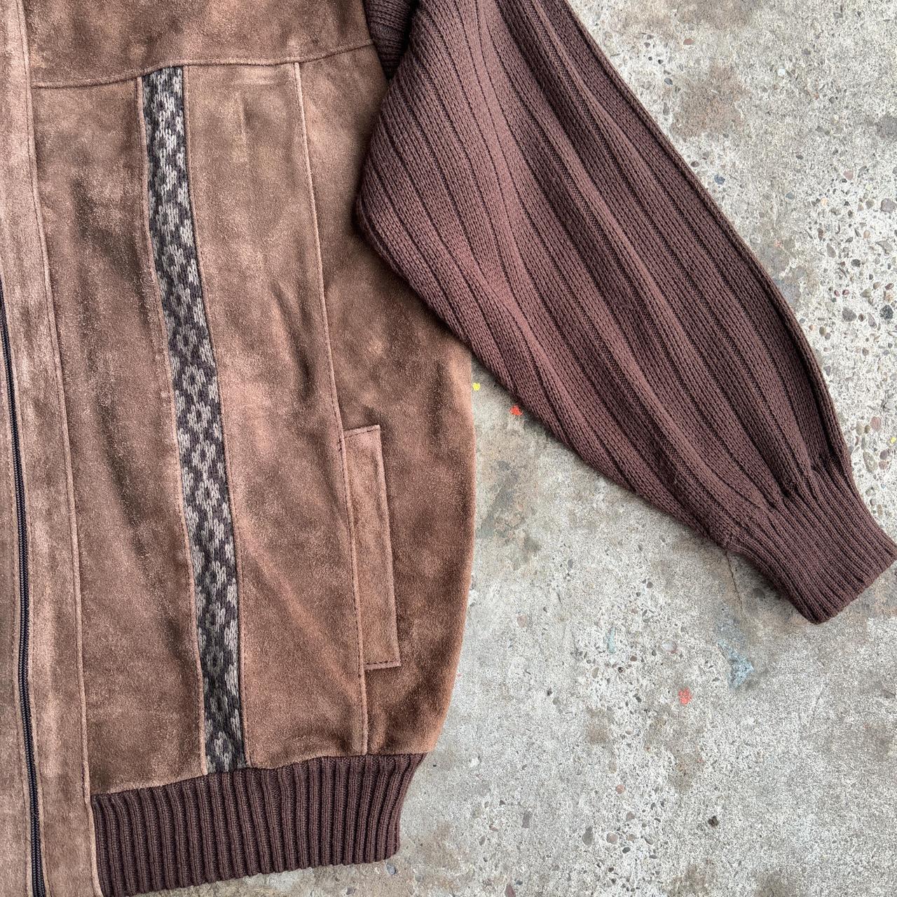 70s Tootal Brown suede leather jacket