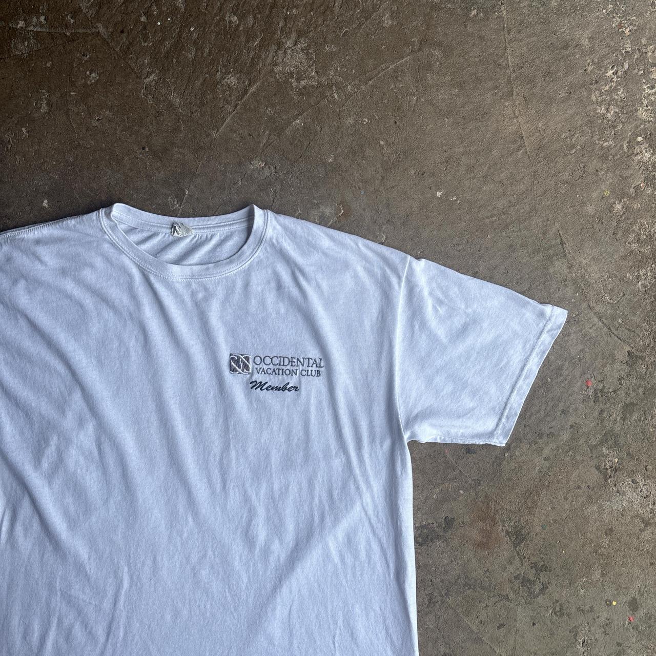 Vintage White Graphic Hotel T-Shirt - XL