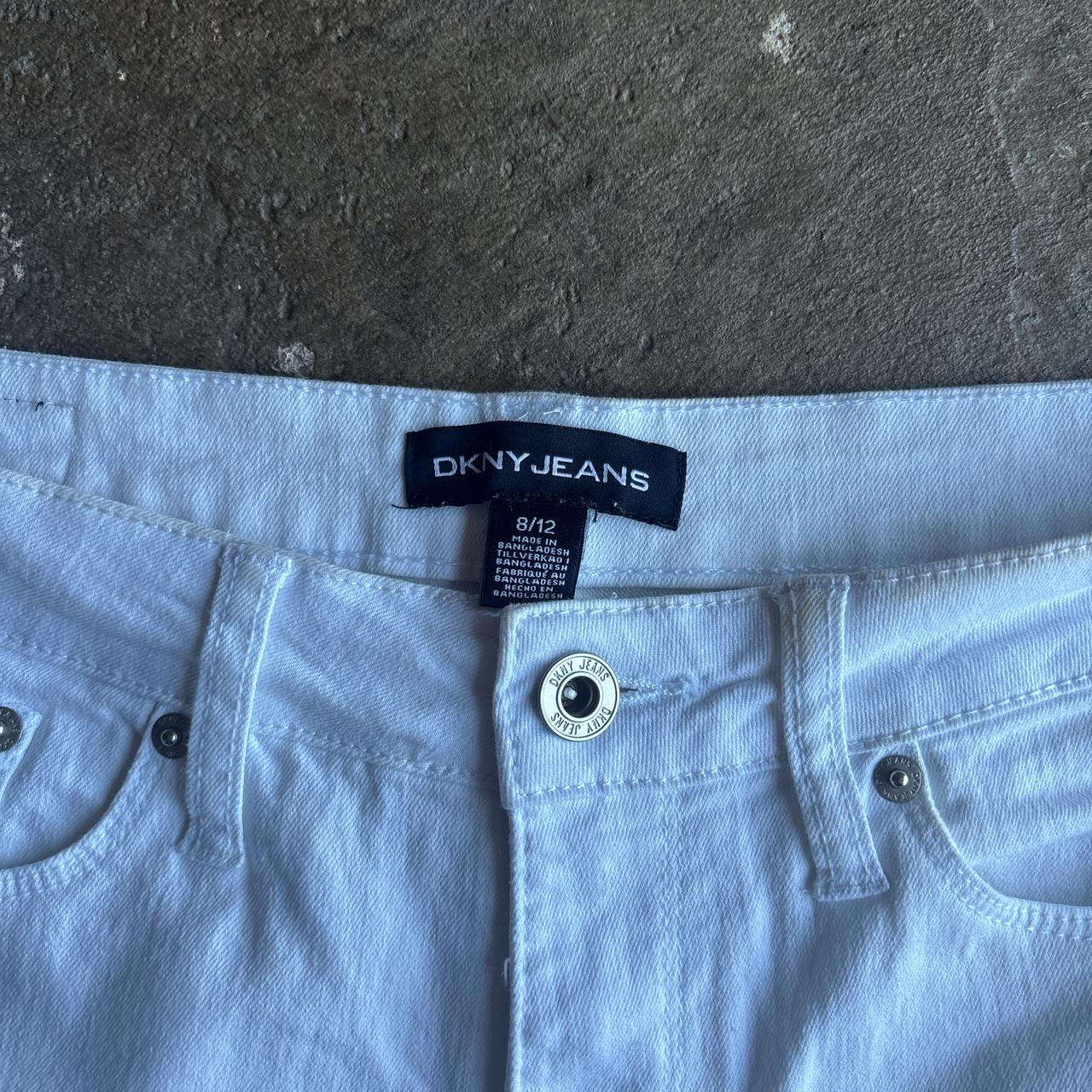 White DKNY Jean Shorts