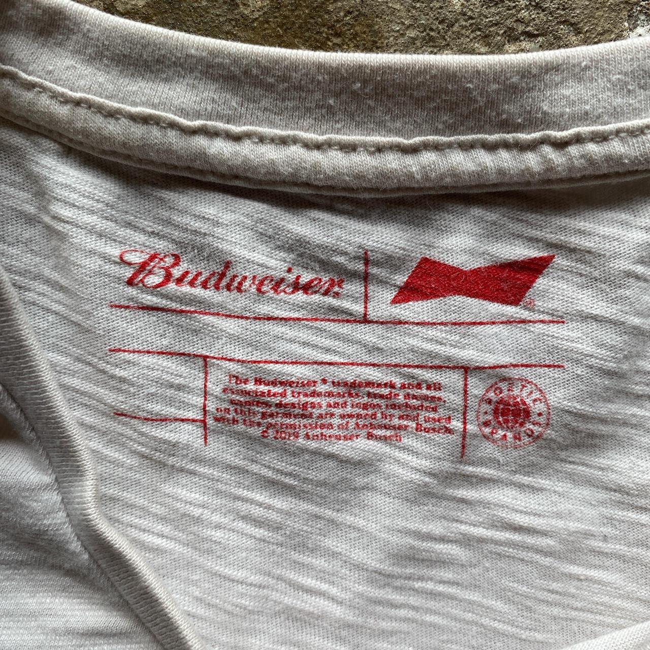 Vintage White Graphic Budweiser T-Shirt