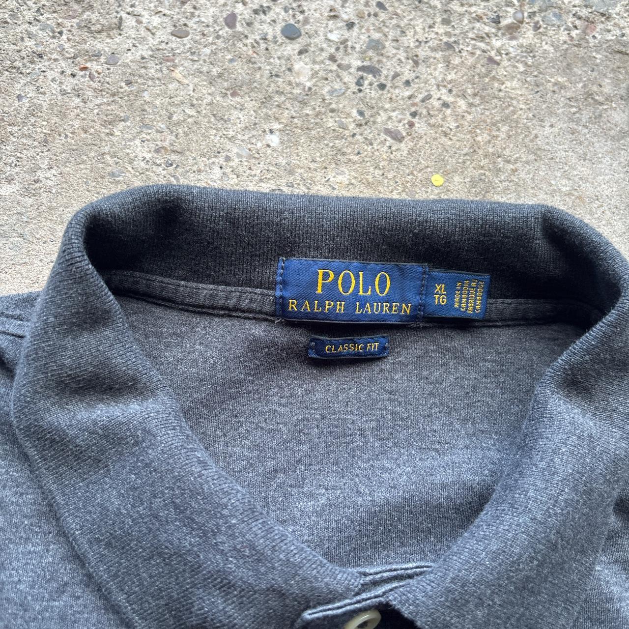 Grey Polo Ralph Lauren polo shirt - XL