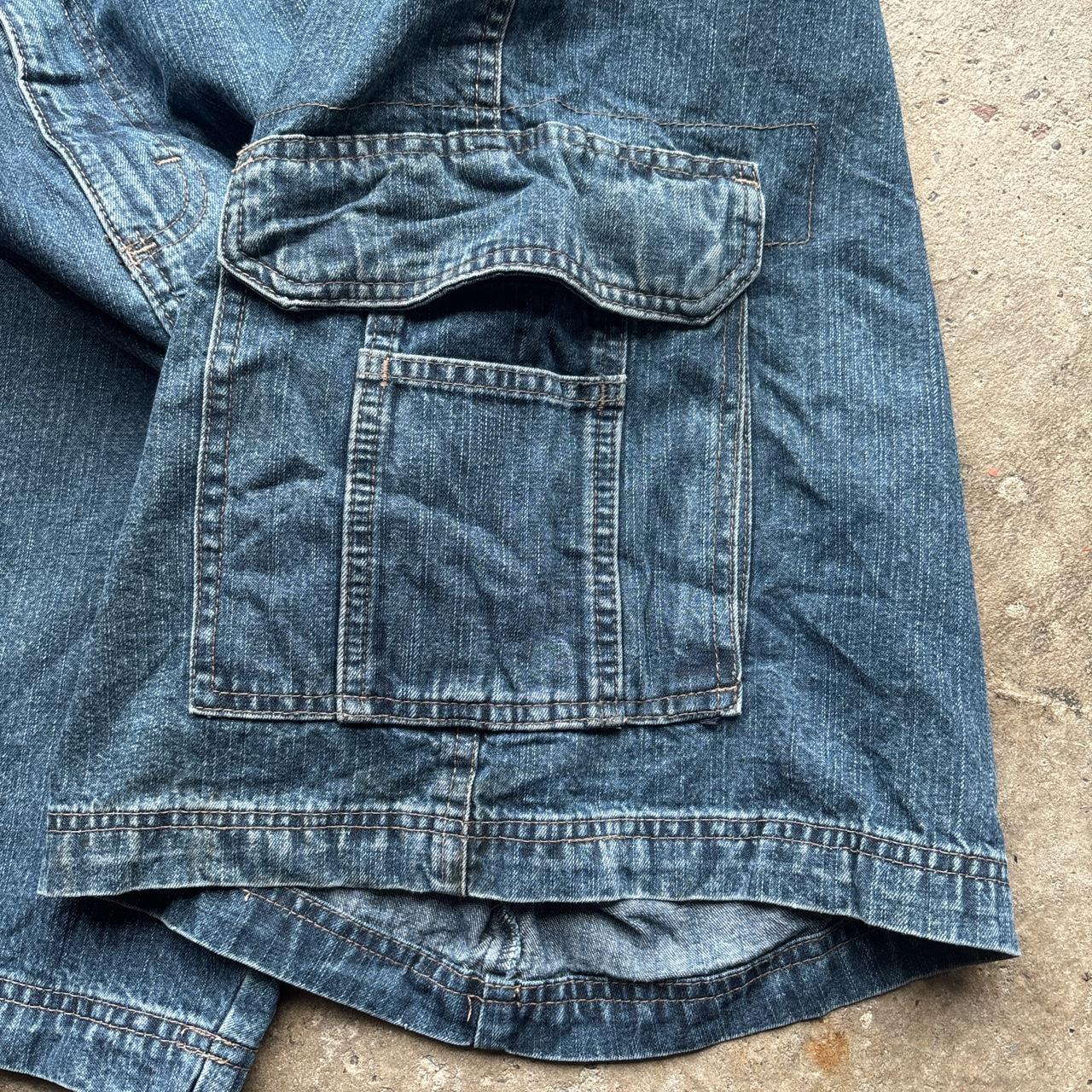 Blue Wrangler Cargo Denim Shorts - W44