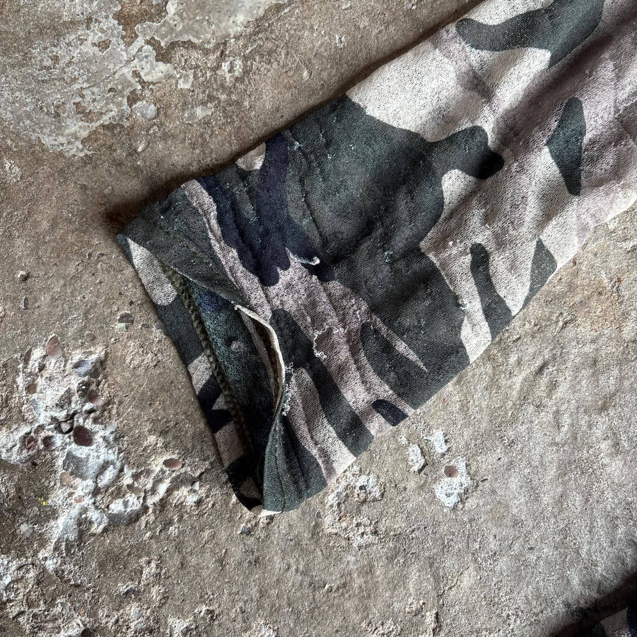 Camouflage Long-Sleeve Button Up Shirt