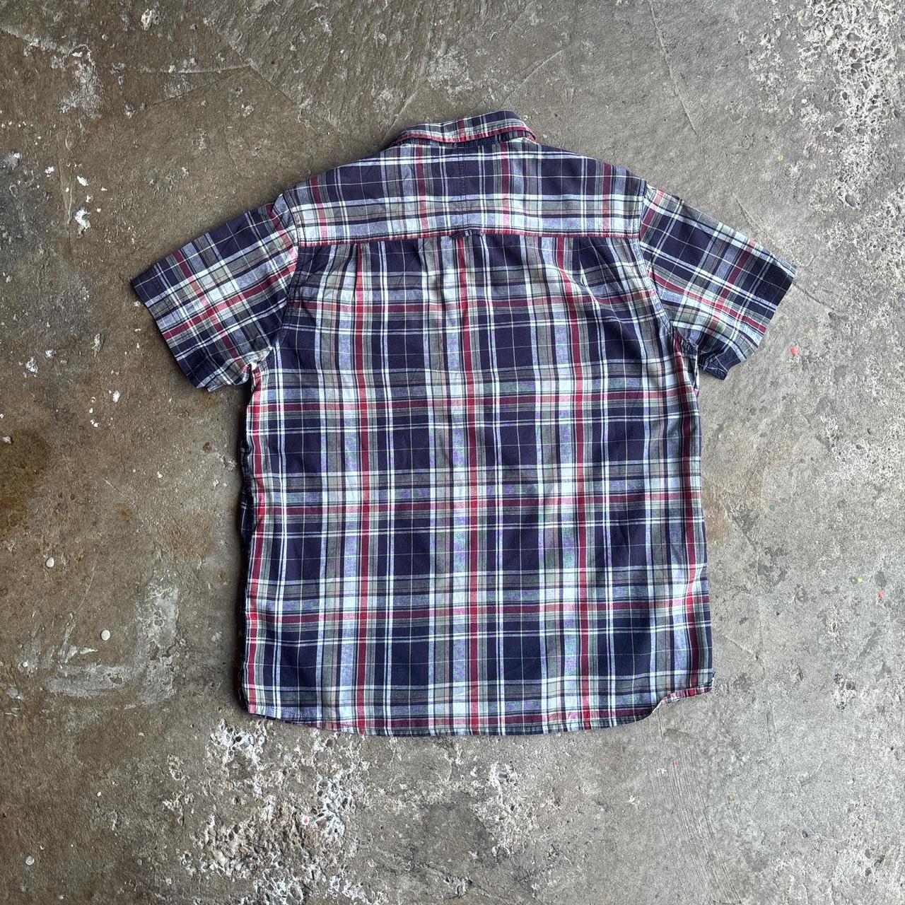 Mountain Warehouse Navy Checkered Short Sleeve Shirt
