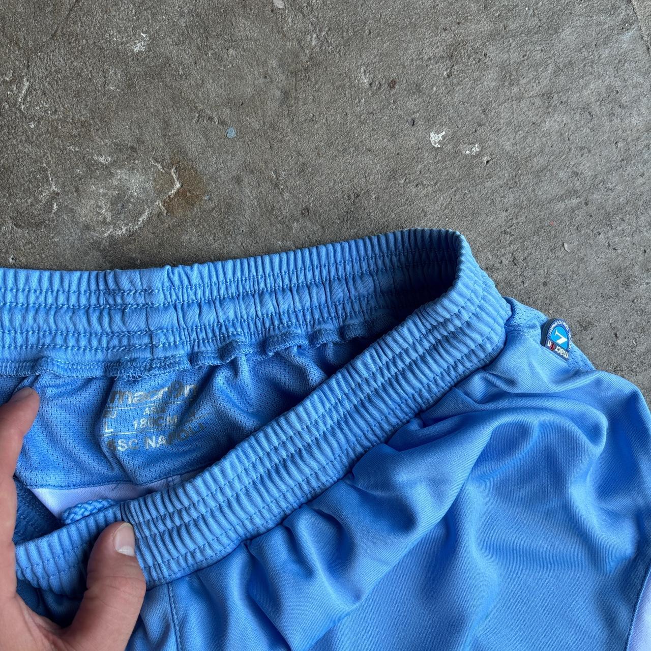 SSC Napoli football shorts in baby blue