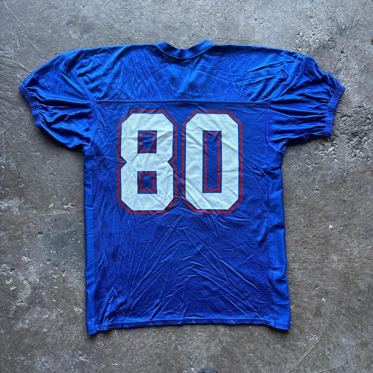 Blue Riddell American football jersey with #