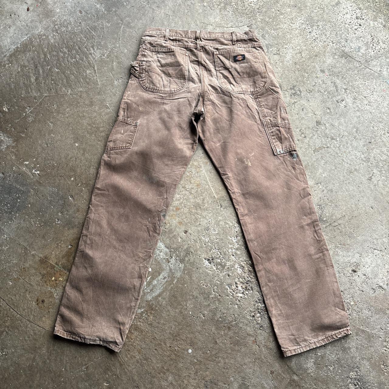 Washed Brown Dickies Carpenter Pants/Trousers