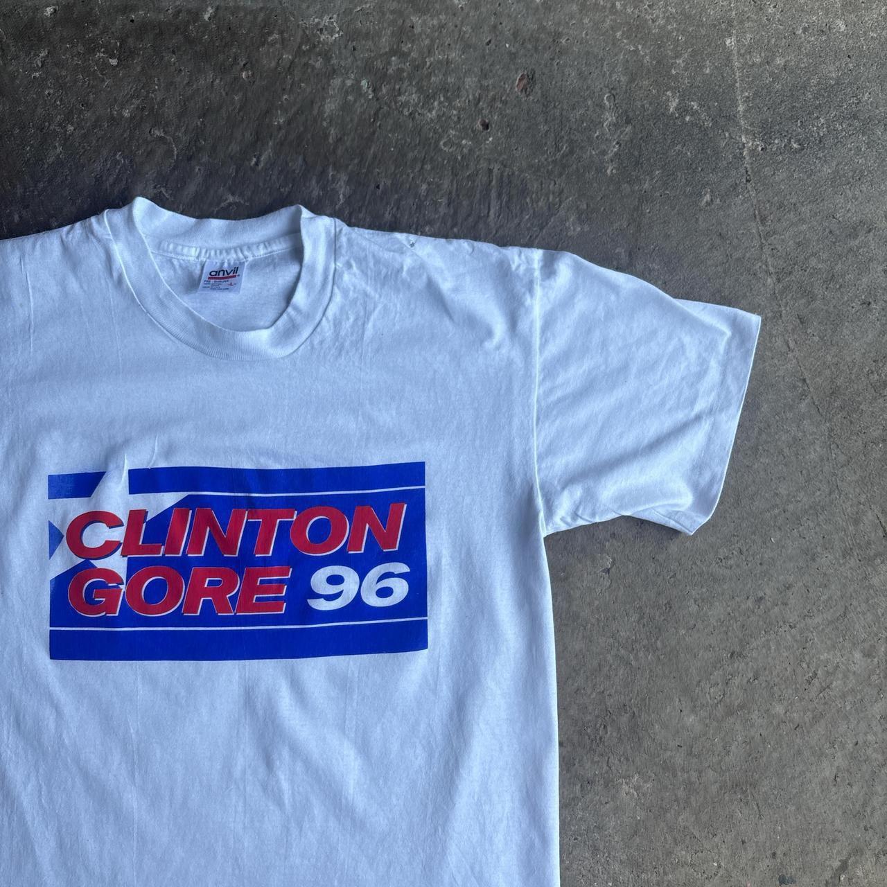 Vintage White ‘Clinton Gore 96’ Single Stitch T-Shirt