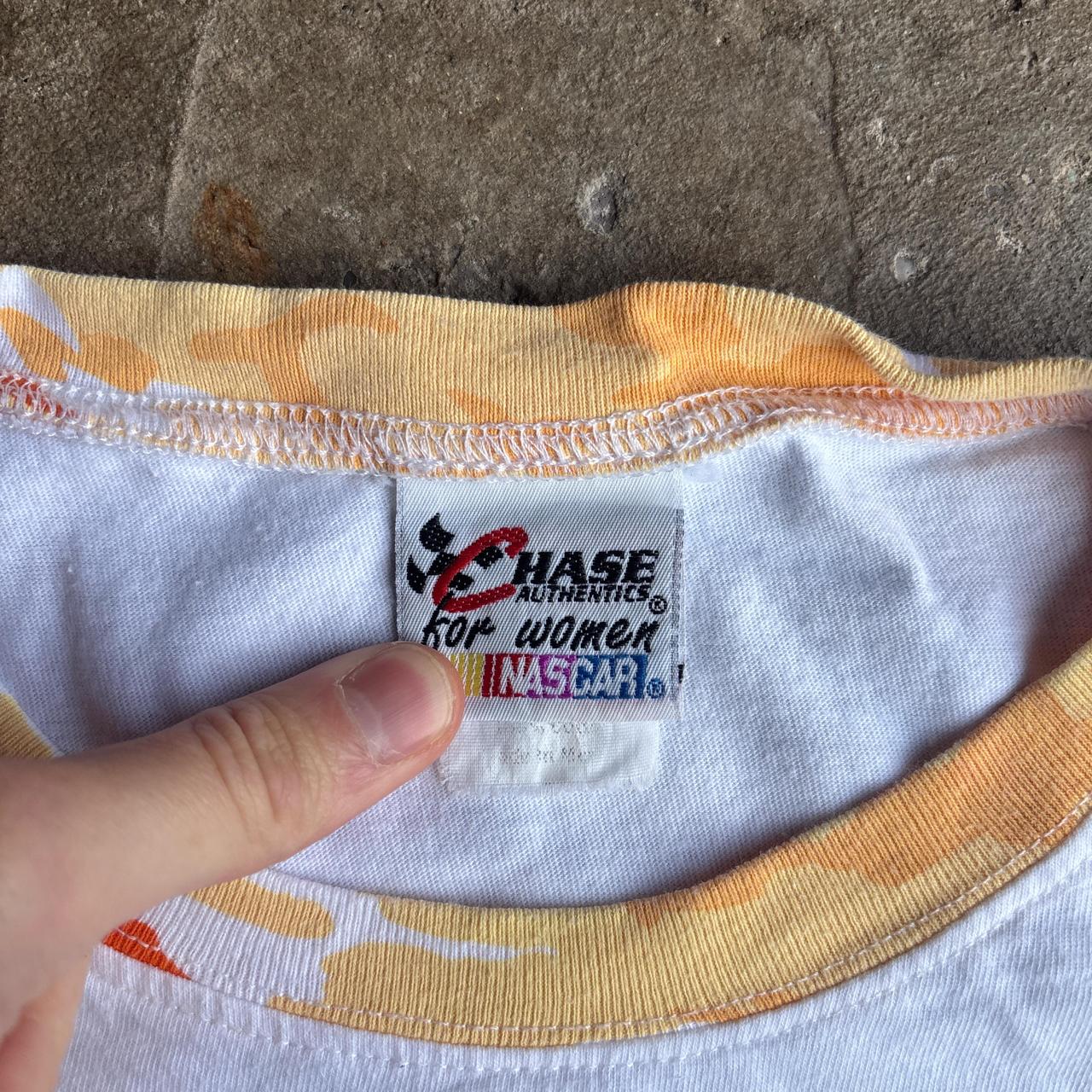 White Graphic NASCAR T-Shirt - M (boxy fit)