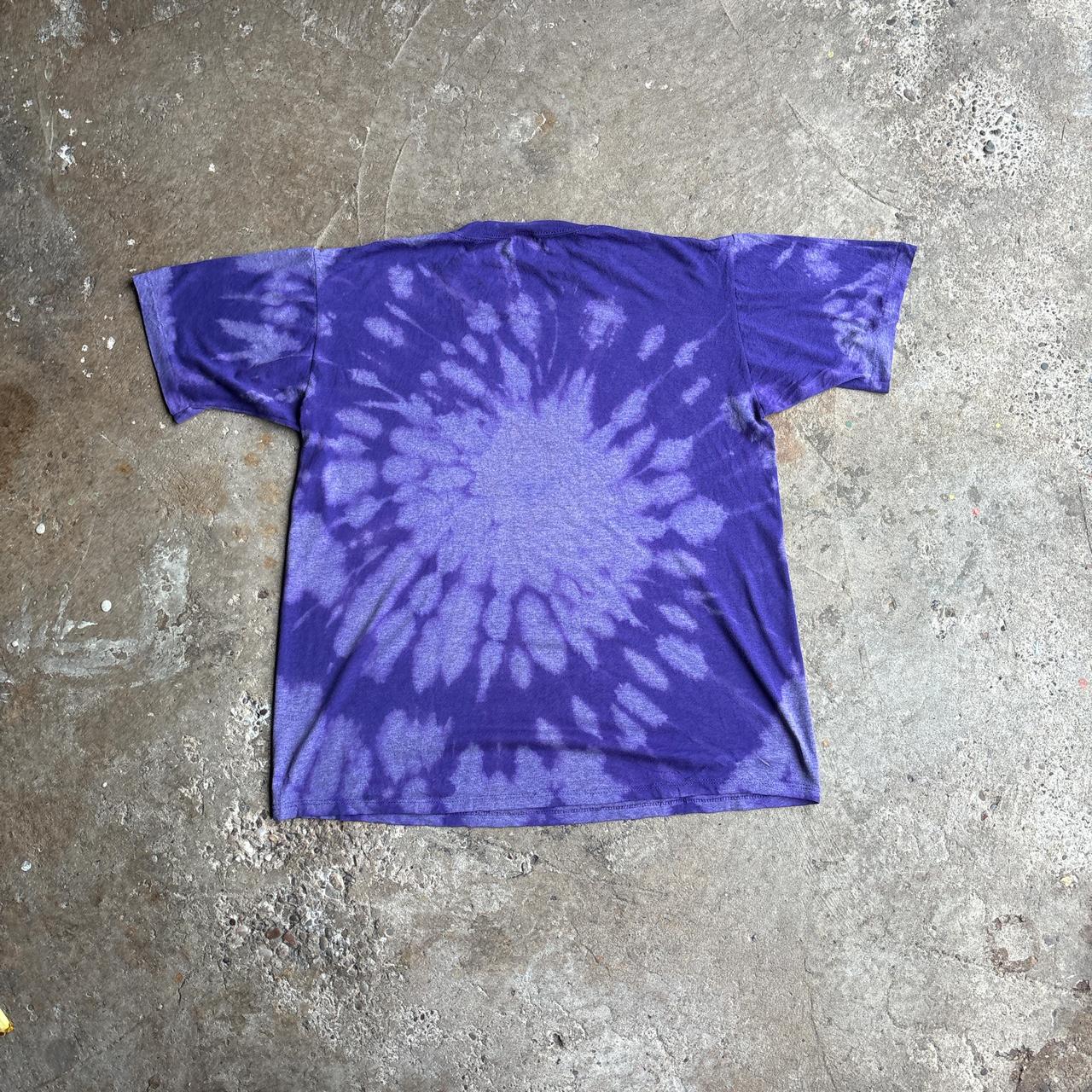 Vintage Purple Tye Die Single Stitch Graphic T-Shirt