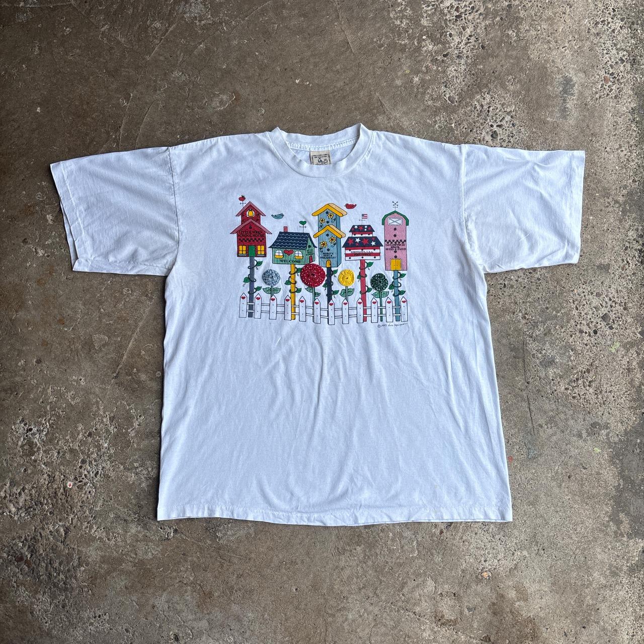White Vintage Graphic T-Shirt - XL