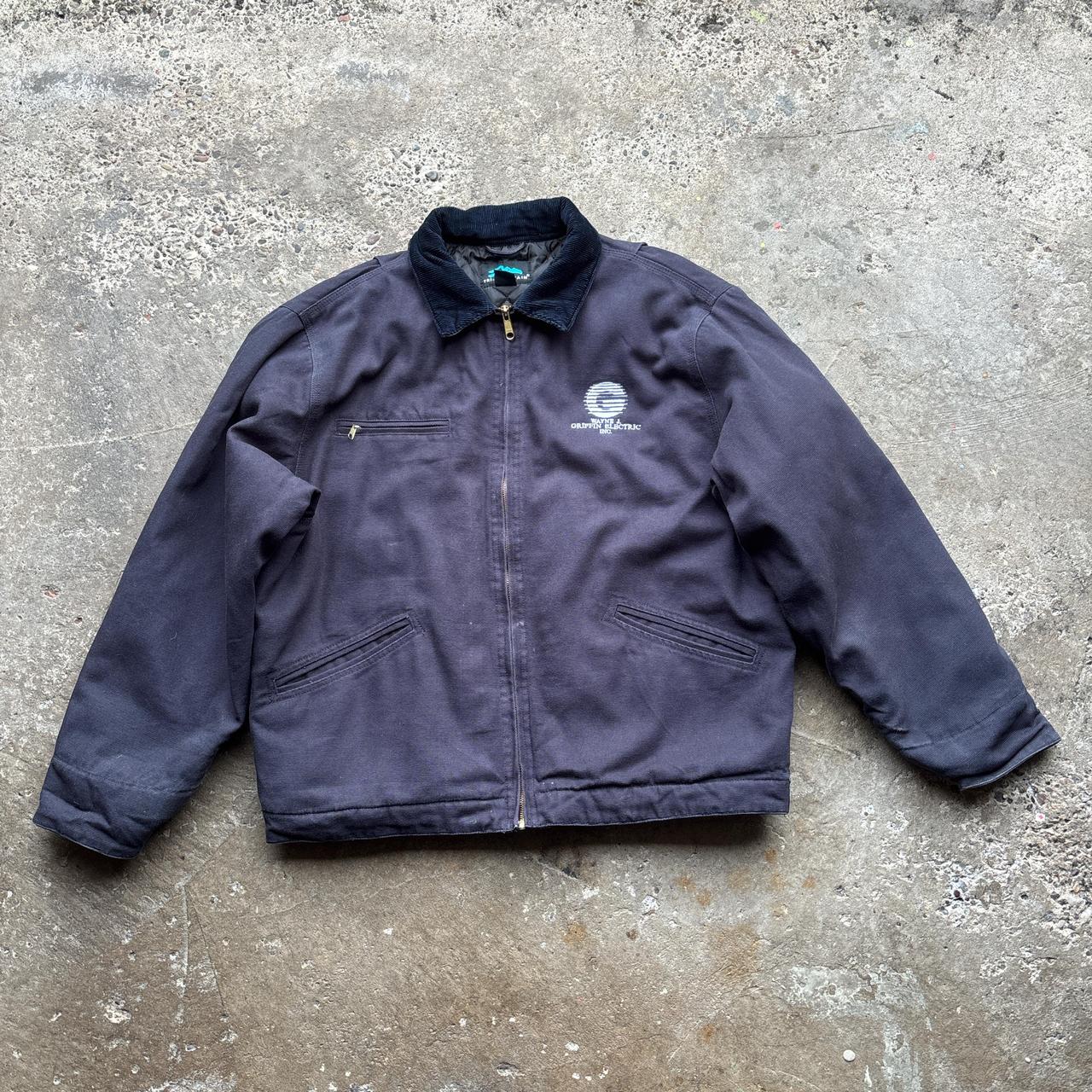 Navy Tri-Mountain workwear jacket - L