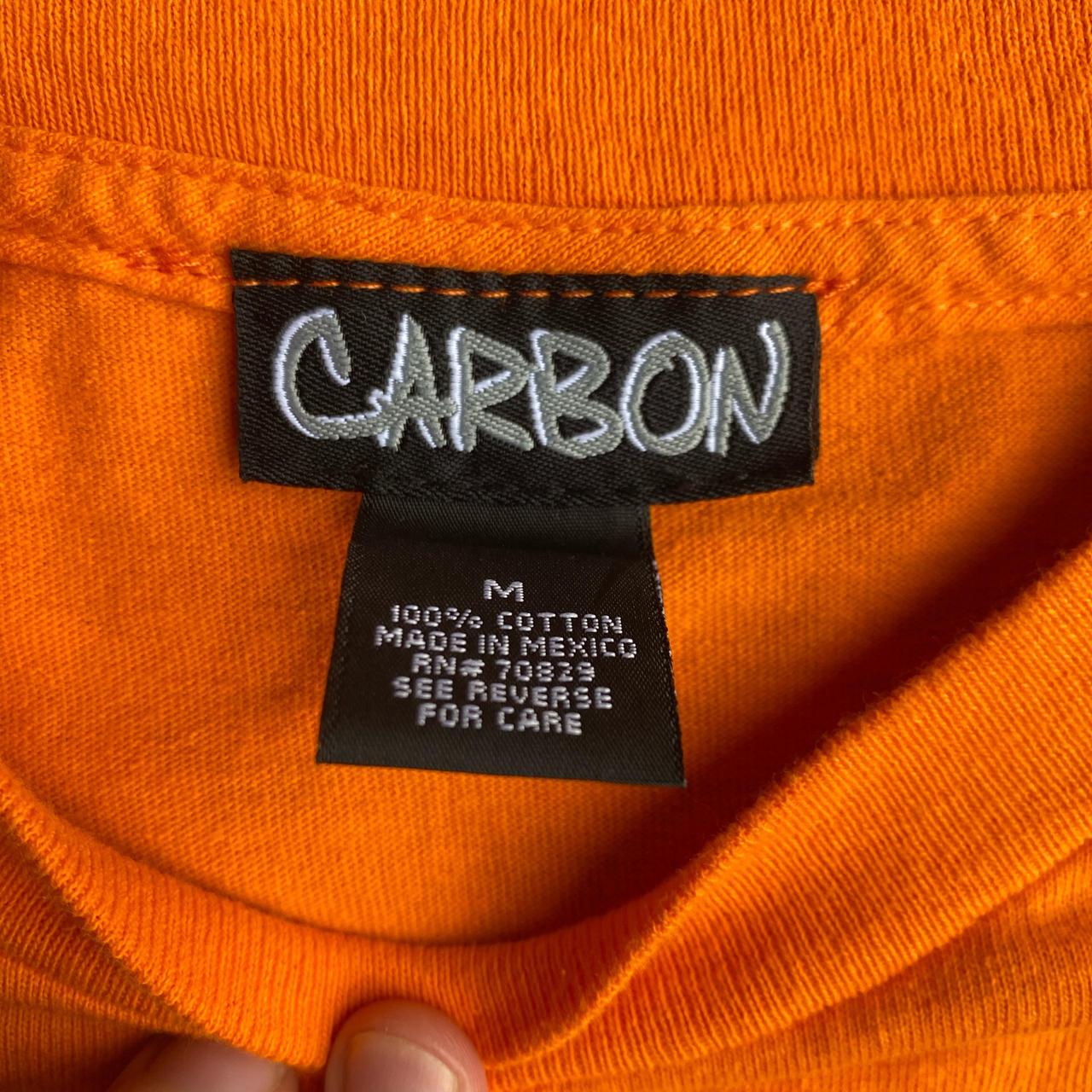 Orange ‘Carbon’ Graphic Beer T-Shirt - M