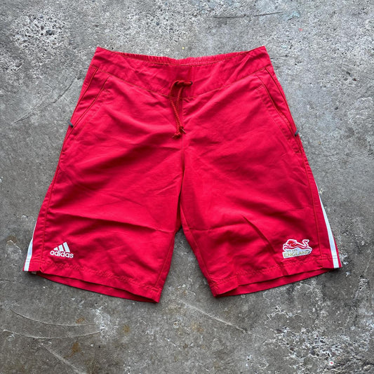 00s Red Adidas Commonwealth Games England shorts