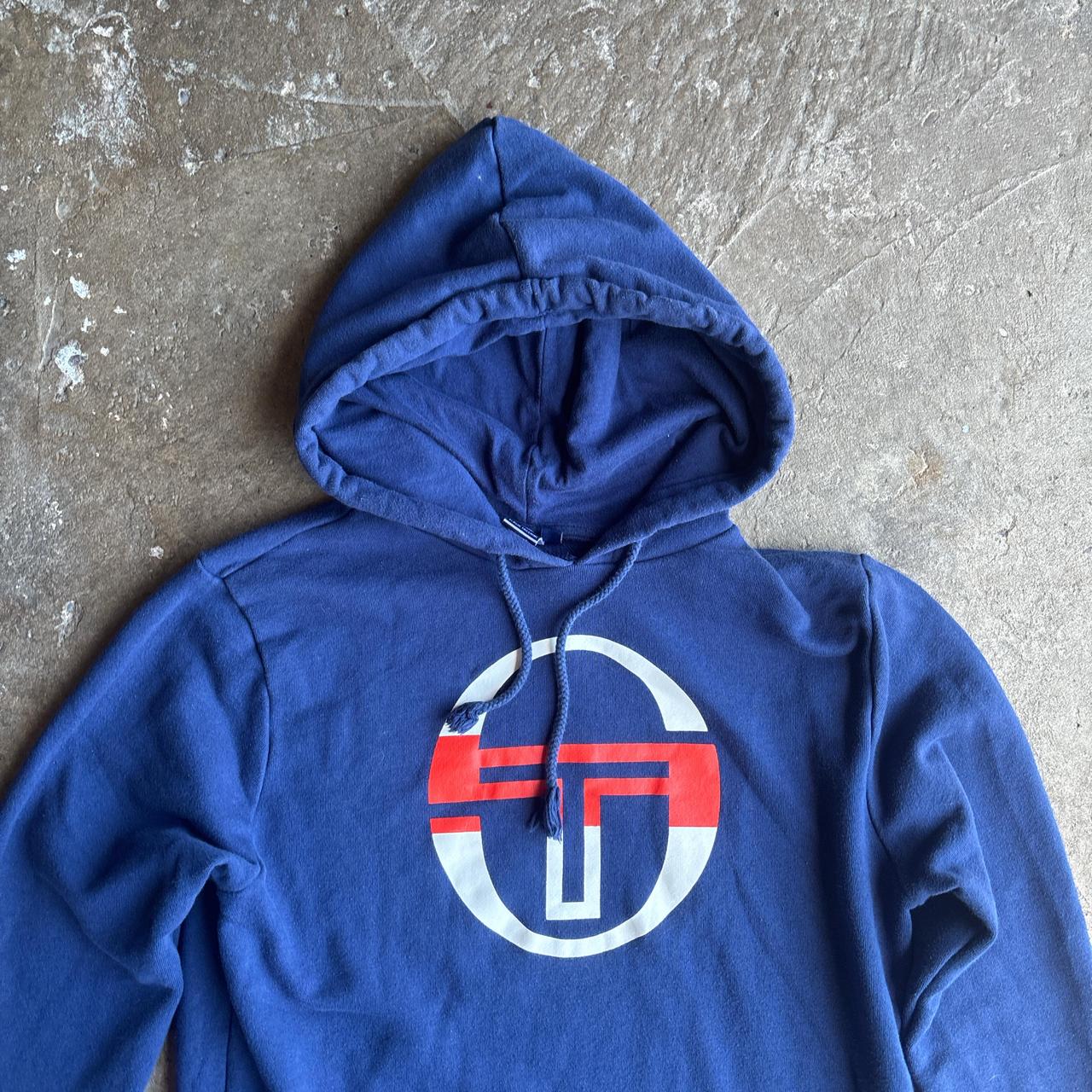 Blue Sergio Tacchini Logo Hoodie