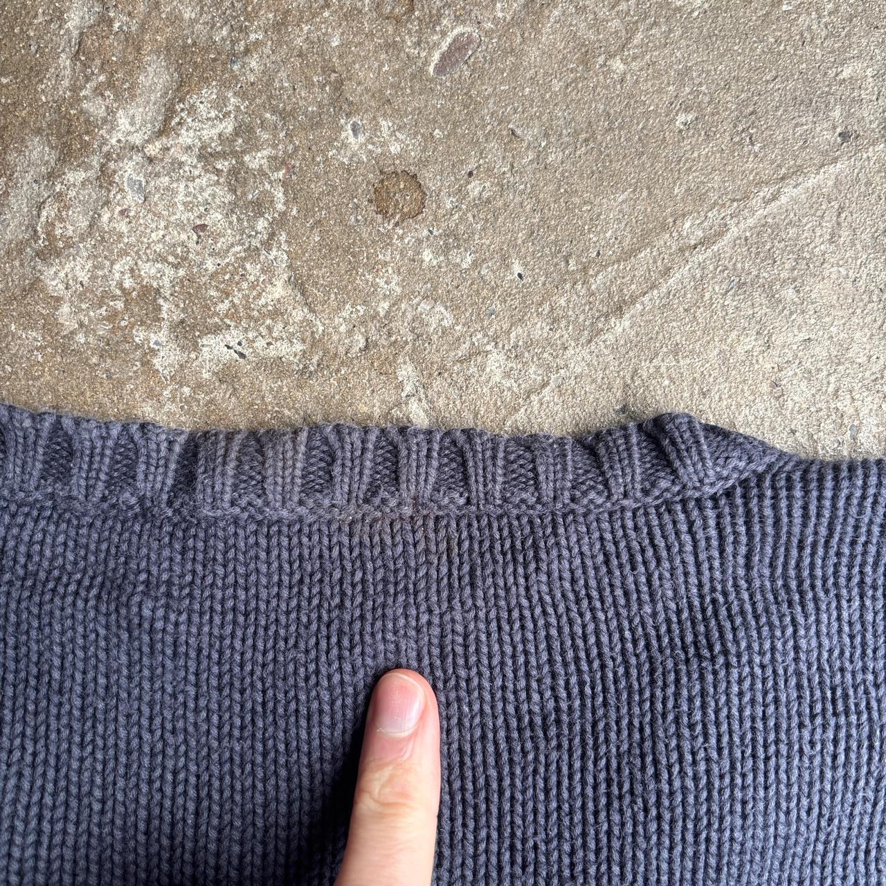 Navy Polo Ralph Lauren V-Neck Sweater - M