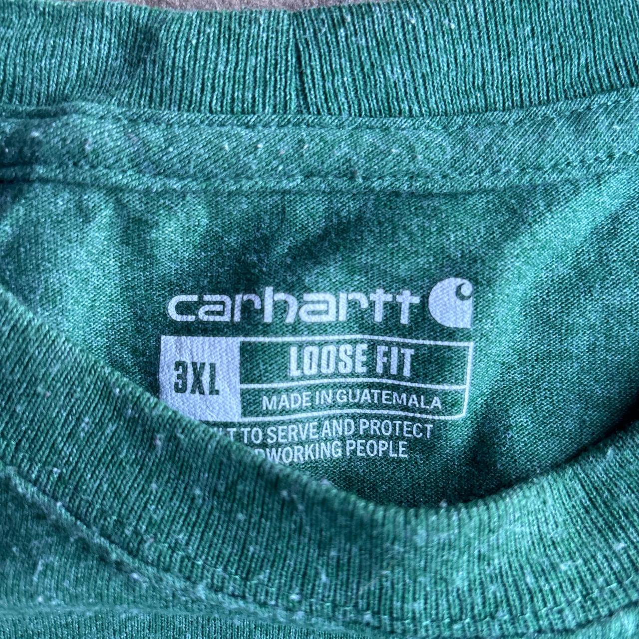 Green Carhartt Loose Single Pocket T-Shirt - 3XL