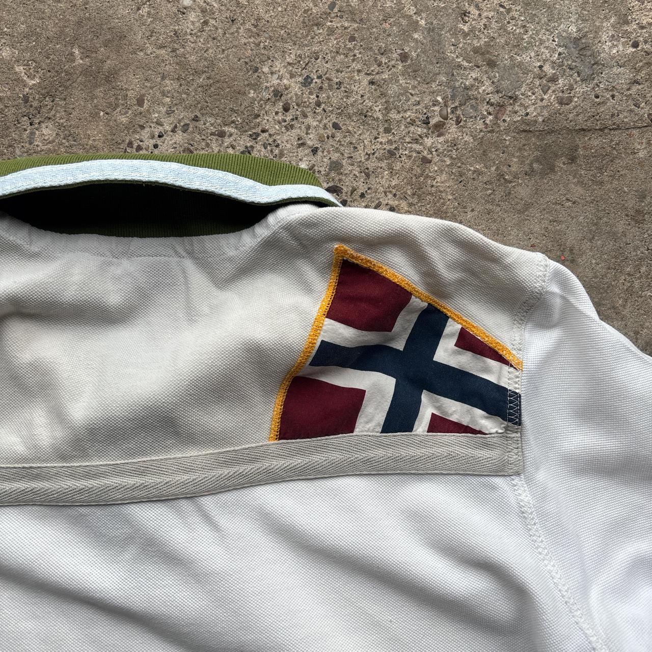 White Napapijri polo shirt - M