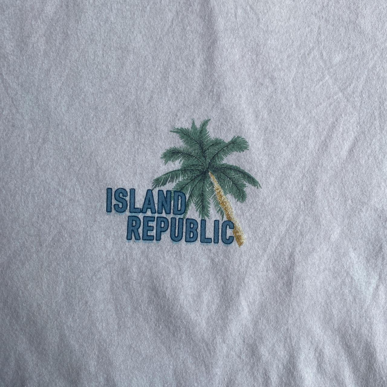 Off White Island Republic Graphic T-Shirt