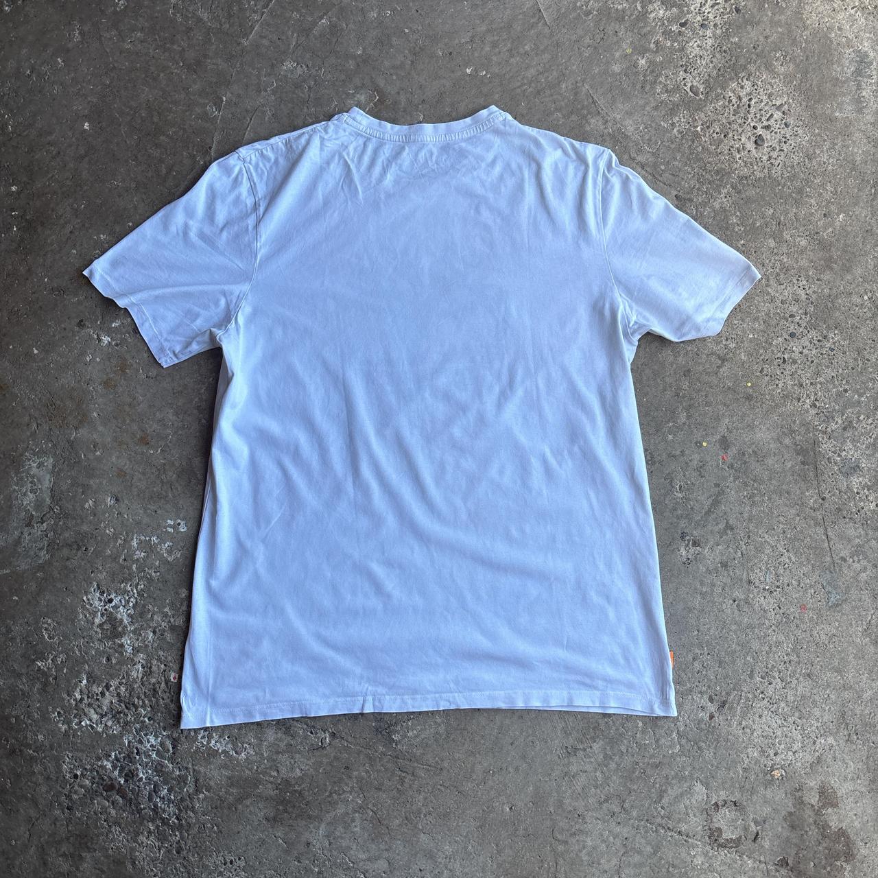 White Timberland Camo Graphic Logo T-Shirt
