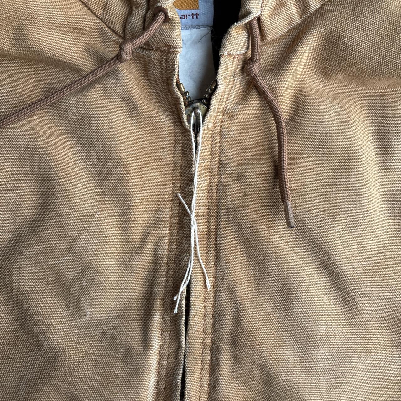 Tan Carhartt Hooded Workwear Jacket - XL