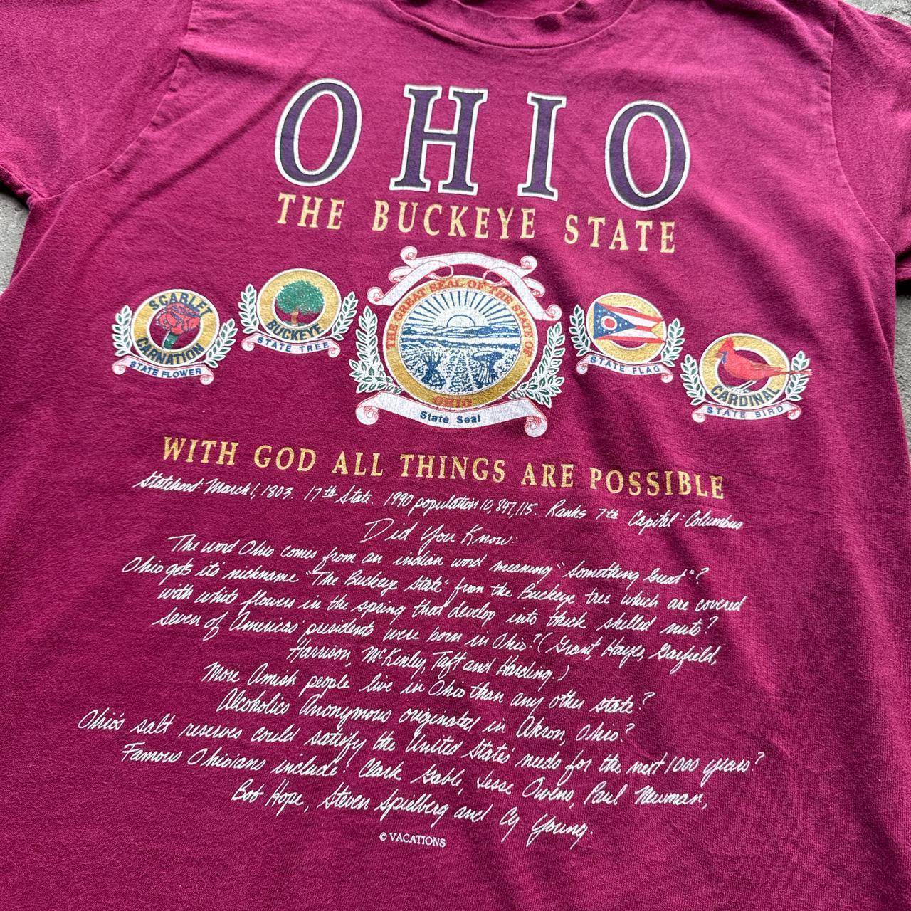 Bergundy Ohio t-shirt