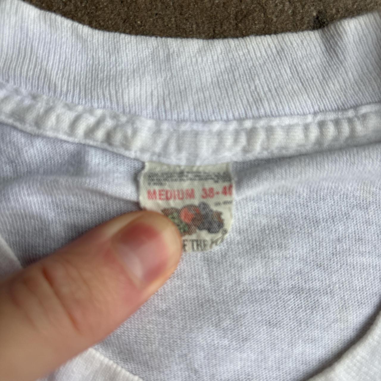 Vintage White Graphic Aztec Single Stitch T-Shirt - M