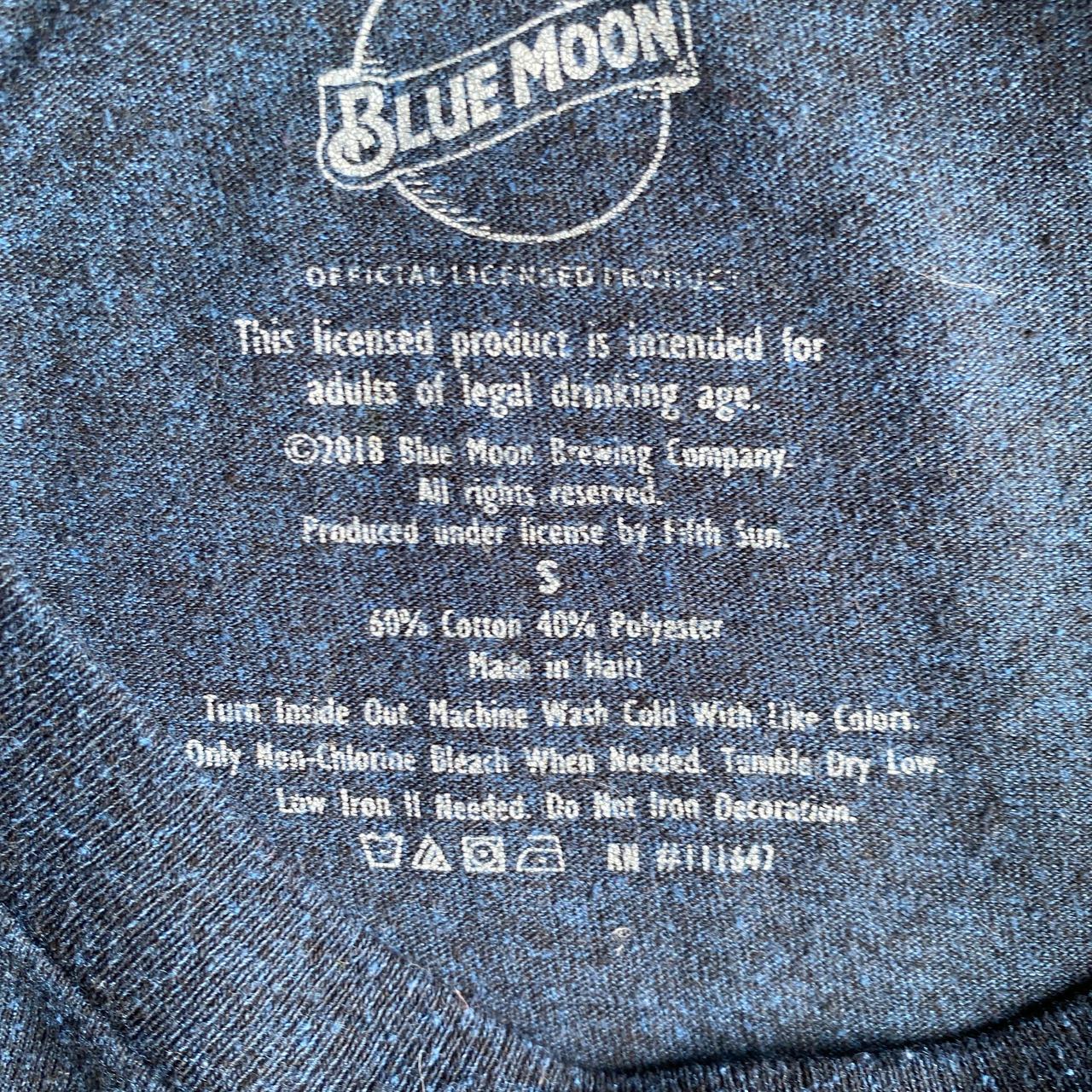 Navy Graphic Blue Moon T-Shirt - S