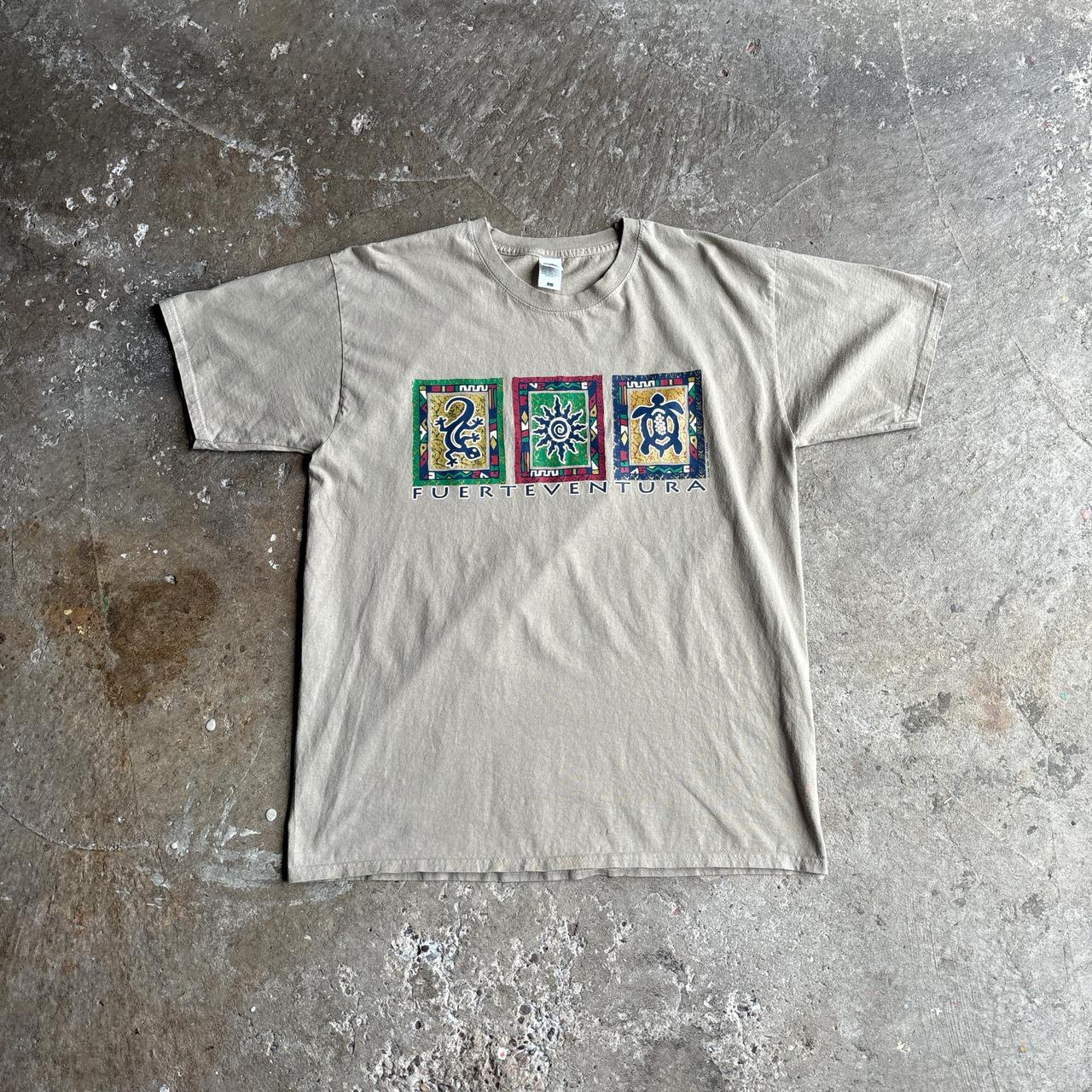 Tan ‘Fuerteventura’ Graphic T-Shirt