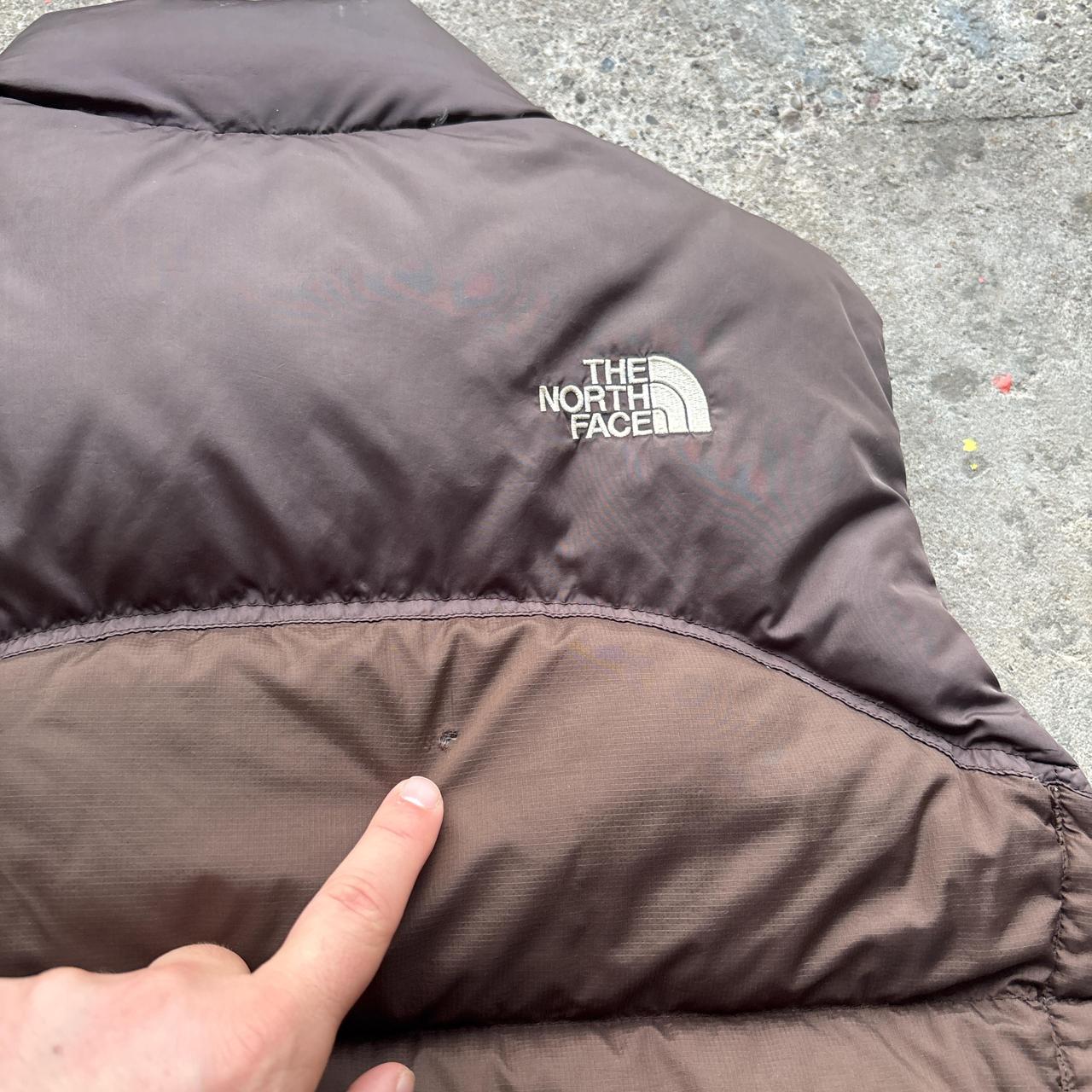 Brown The North Face 700 puffer Gilet - M