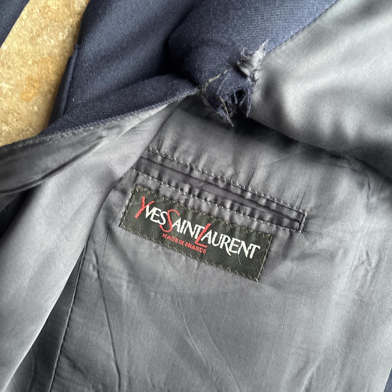 Navy Yves Saint Laurent Blazer Jacket - L
