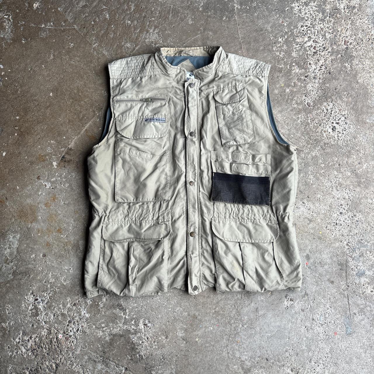 Cream Jack Wolfskin Technical Vest Jacket - 2XL