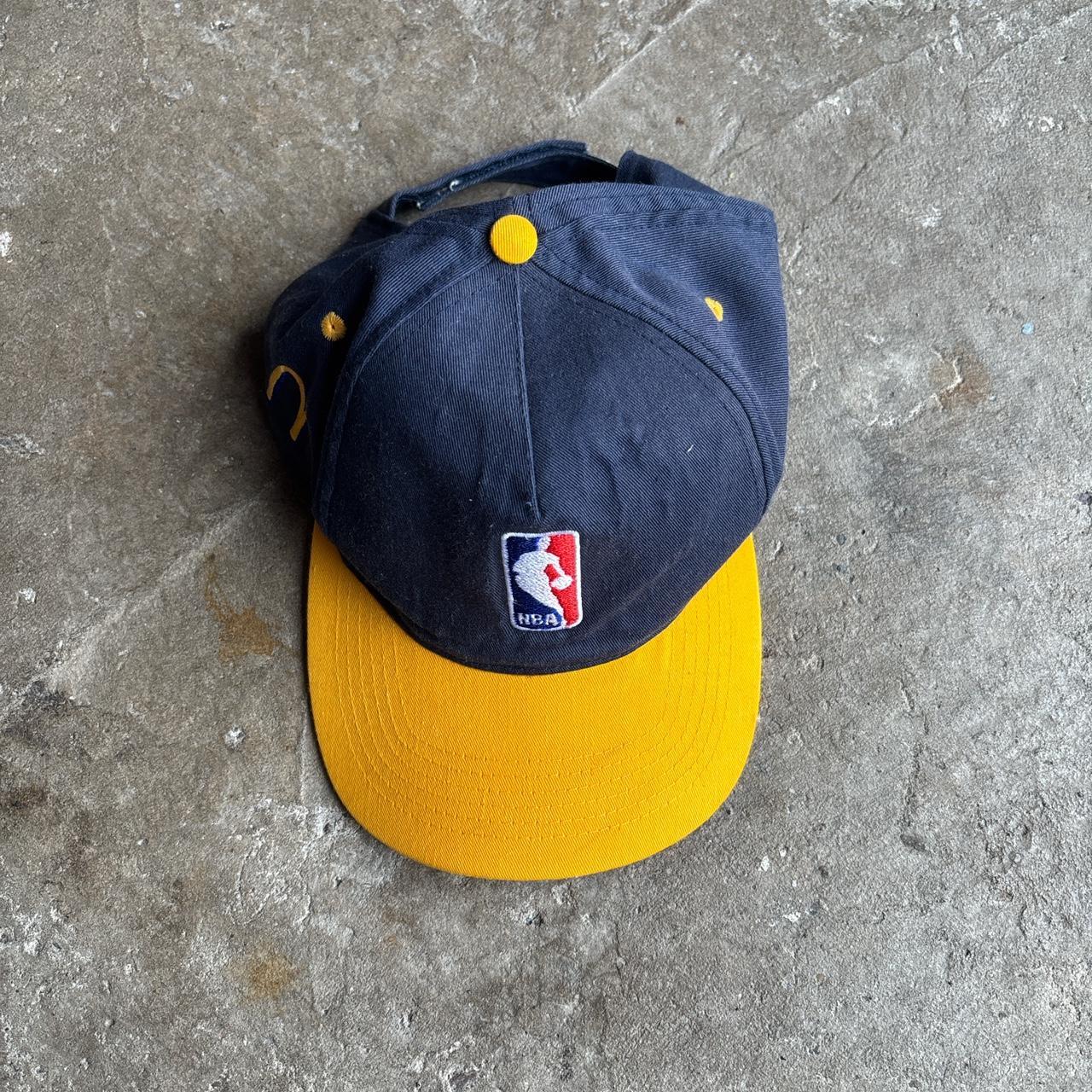 Navy & Yellow 90s NBA Logo Cap