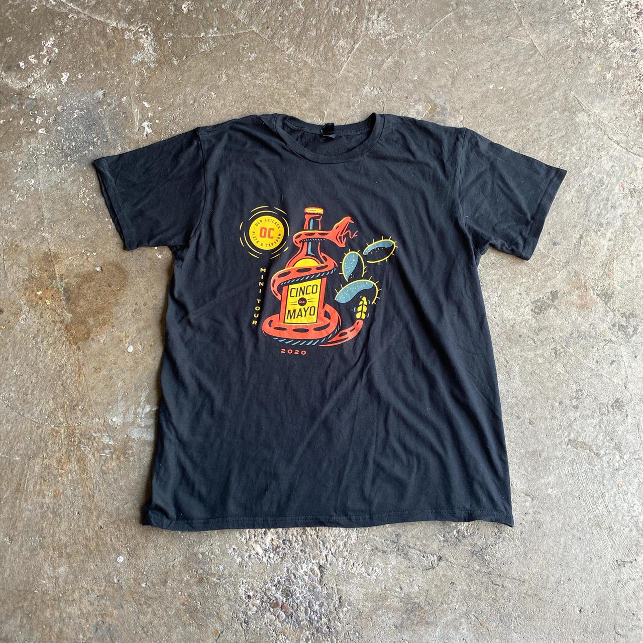 Black ‘Cinco de Mayo’ Print T-Shirt