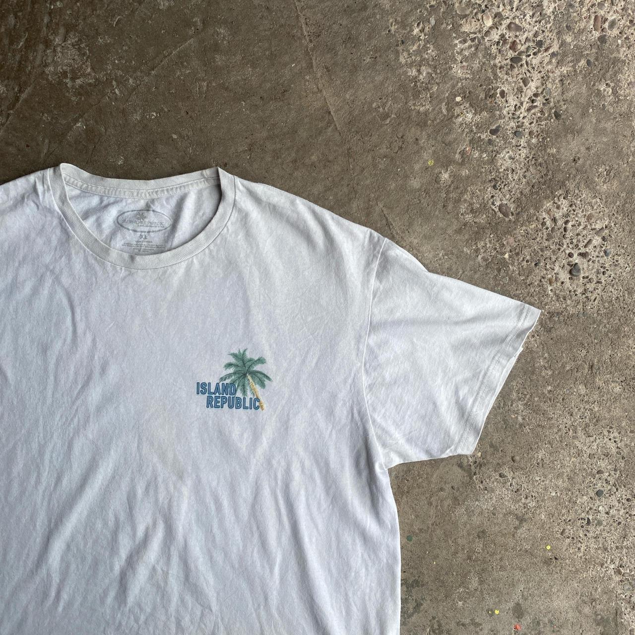 Off White Island Republic Graphic T-Shirt