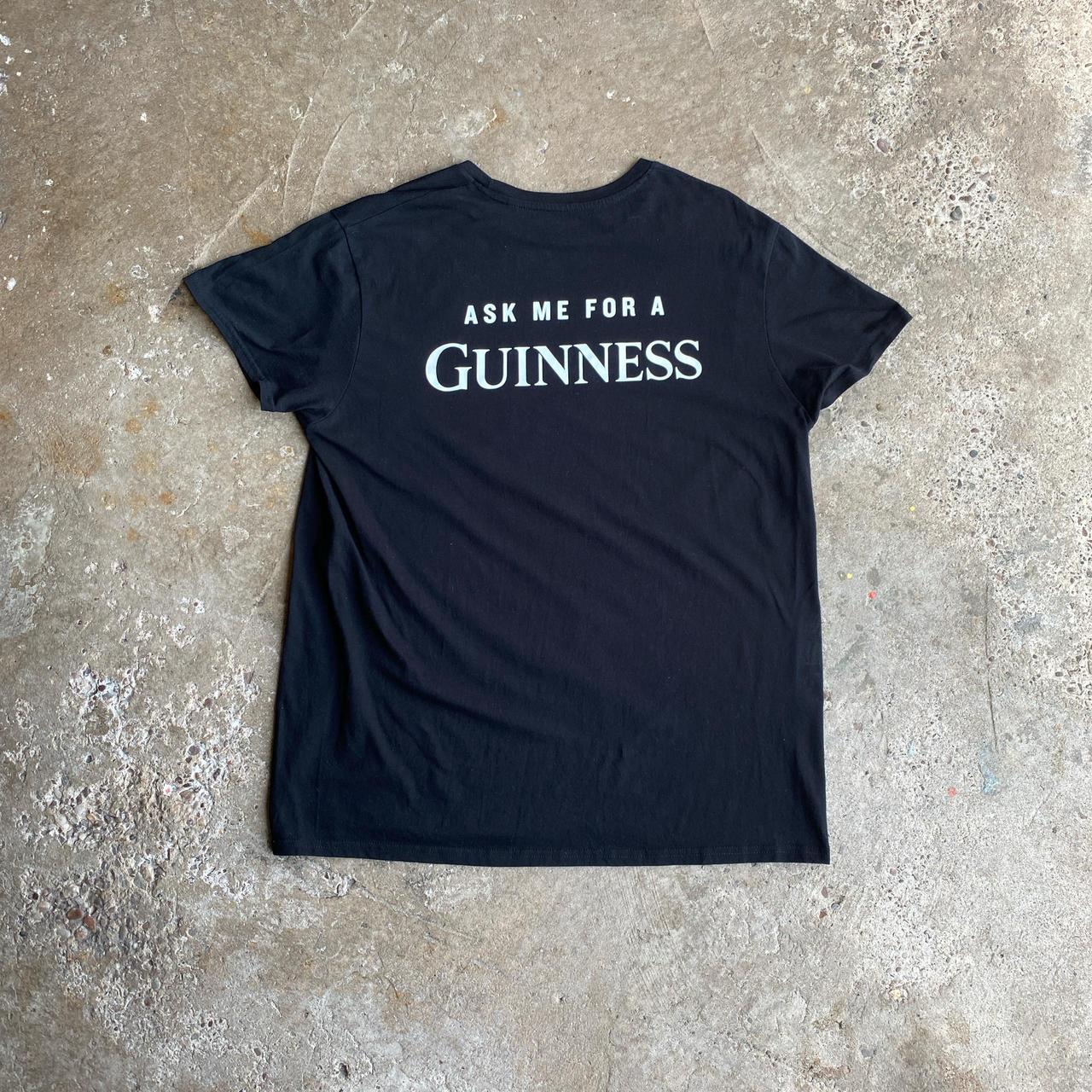 Black Graphic Guinness T-Shirt - XL