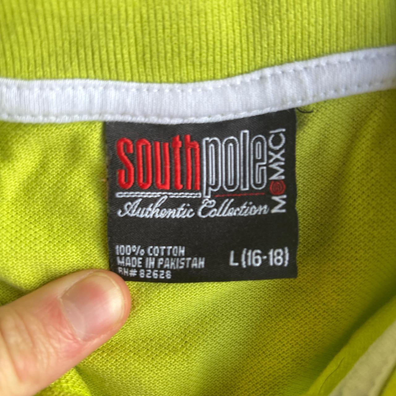 Lime Green South Pole Polo Shirt - L