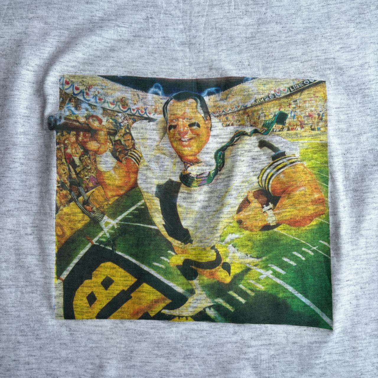 Vintage Light Grey Graphic American Football T-Shirt
