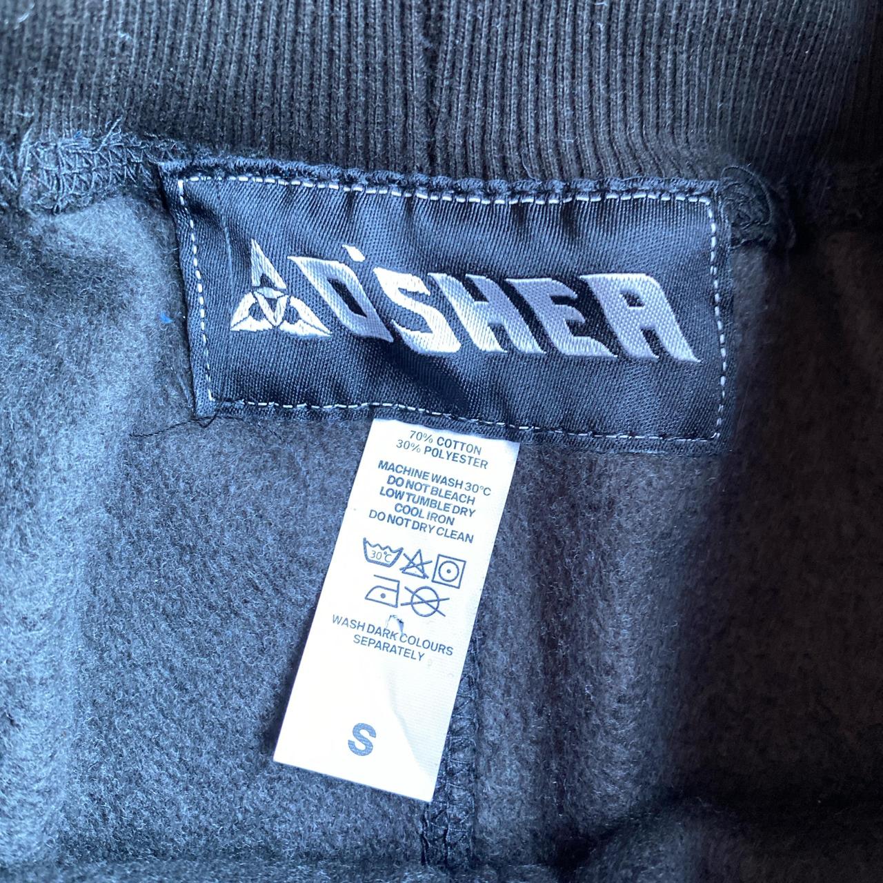 Black Tracksuit Shorts w/ Graphic - S