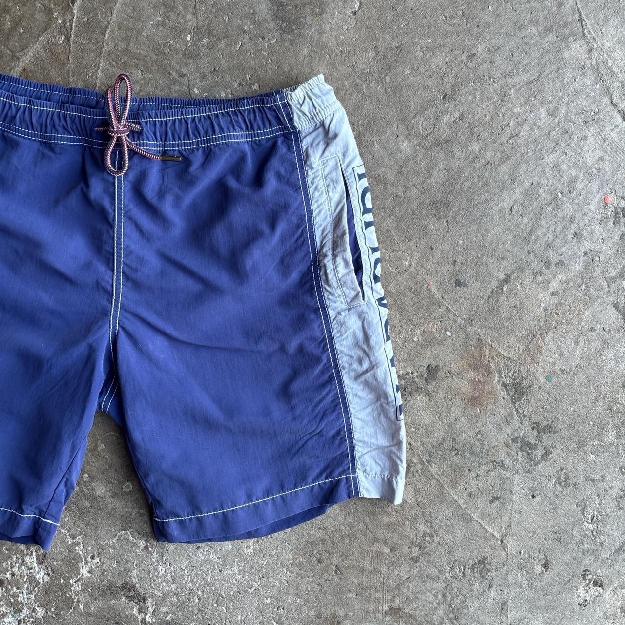 Purple & White Napapirjri Swim Shorts