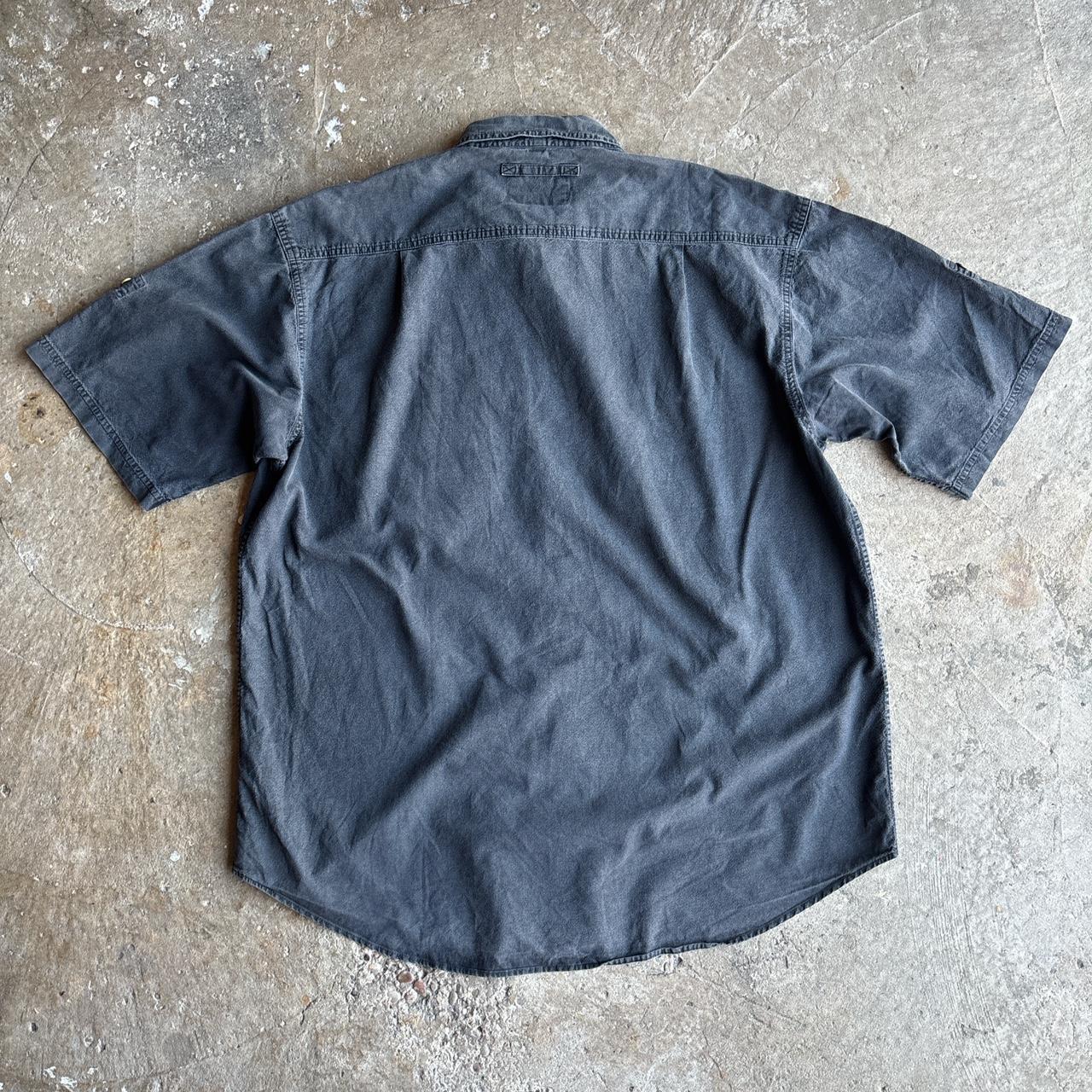 Vintage Washed black Camel short-sleeve shirt