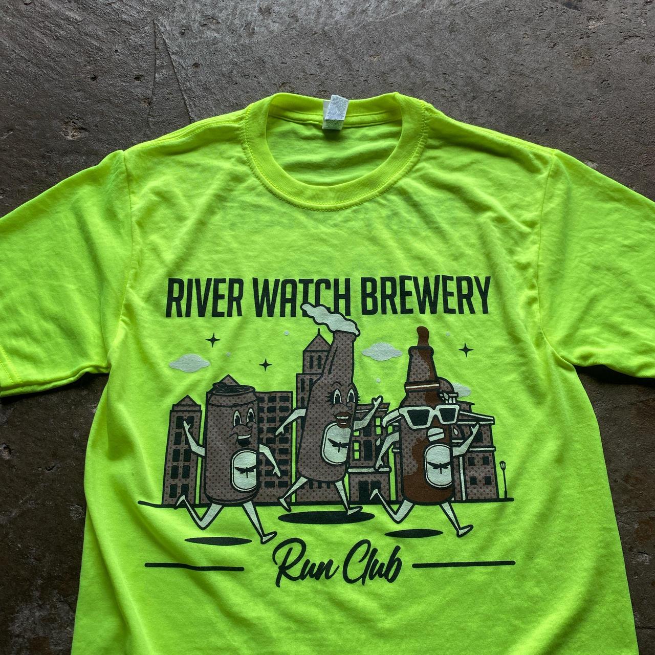Neon green Beer Run t-shirt - S