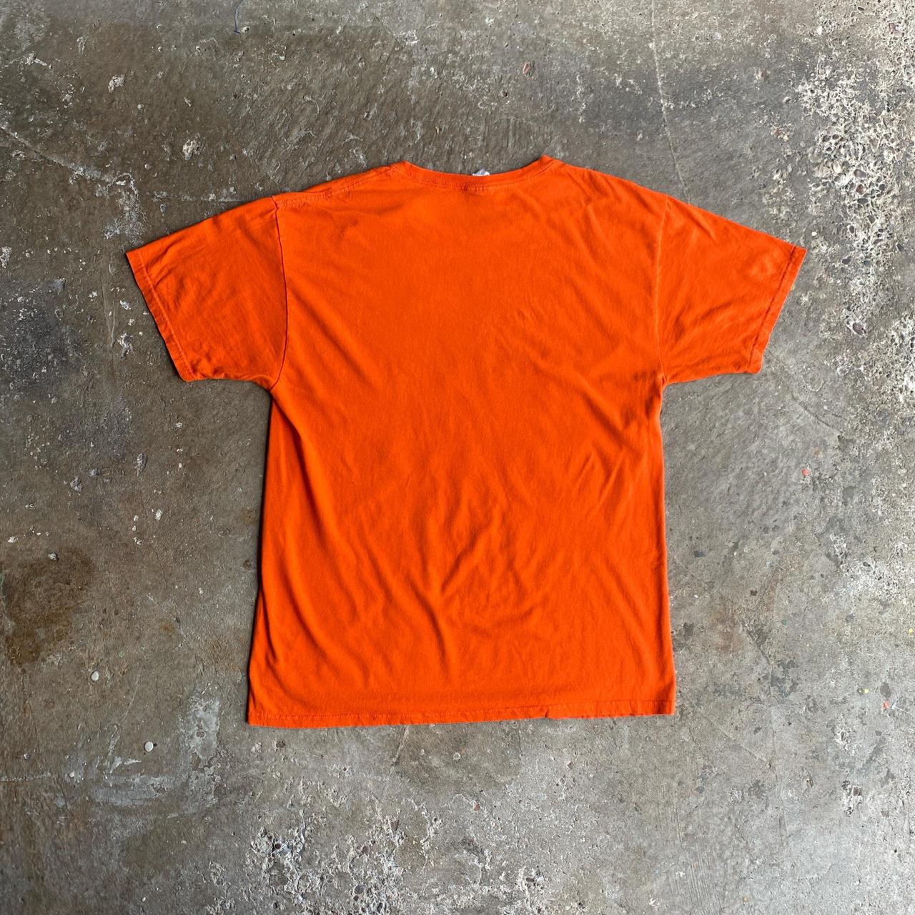 Orange Graphic Halloween Beer T-Shirt - L