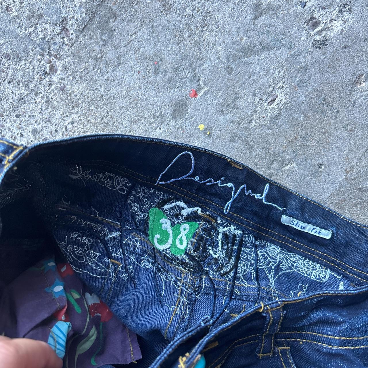Y2K Desigual Slim Fit Jeans - Size 10