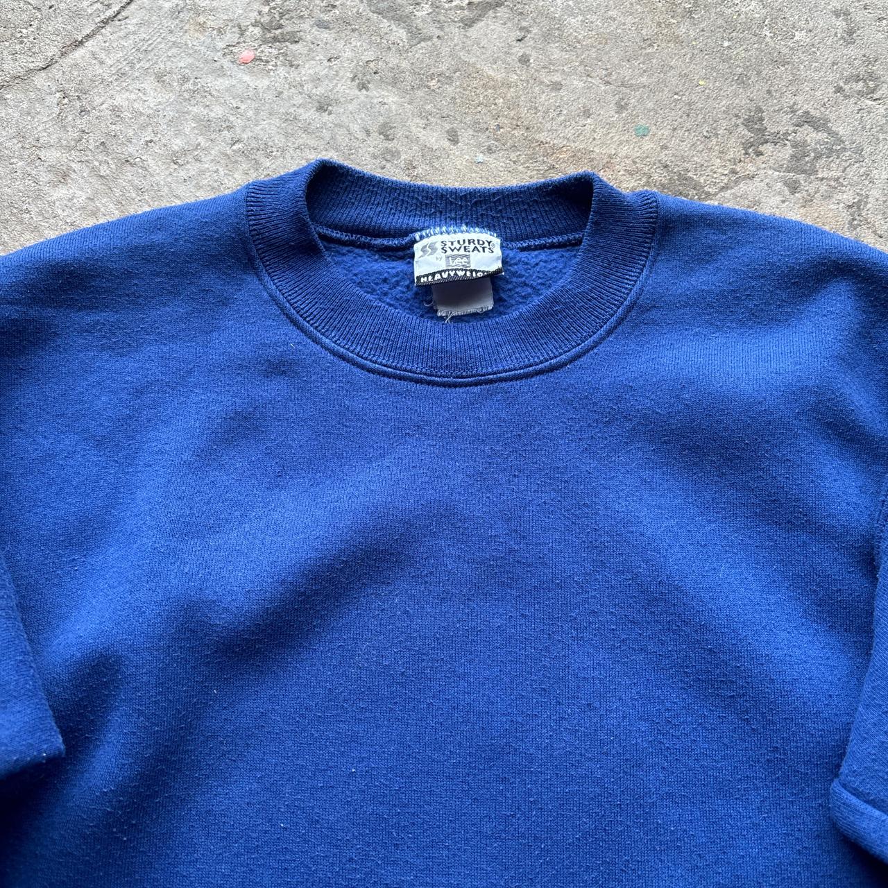 90s Blue Heavyweight Lee sweatshirt - S